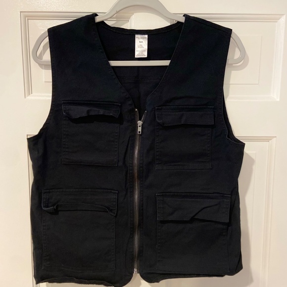 Weissman Mixify Studio Exclusive Black Stretch Twill Cargo Vest – Adult Medium - Picture 6 of 7